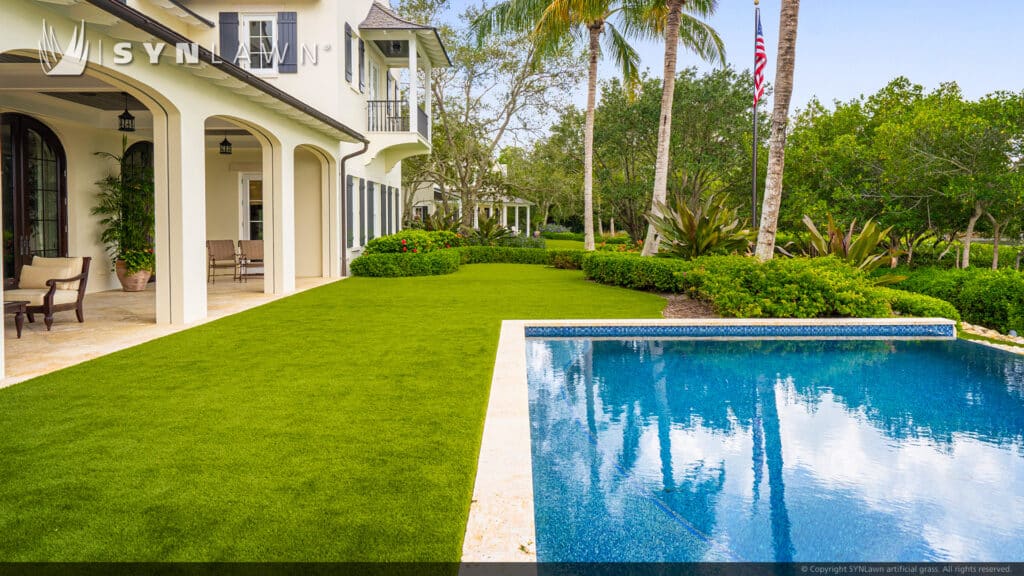 image of SYNLawn Honolulu HI residential pool surround backyard