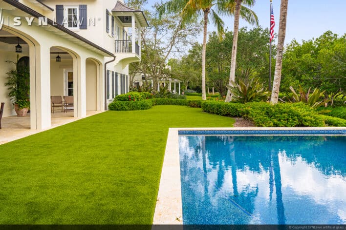 image of SYNLawn Honolulu HI residential pool surround backyard