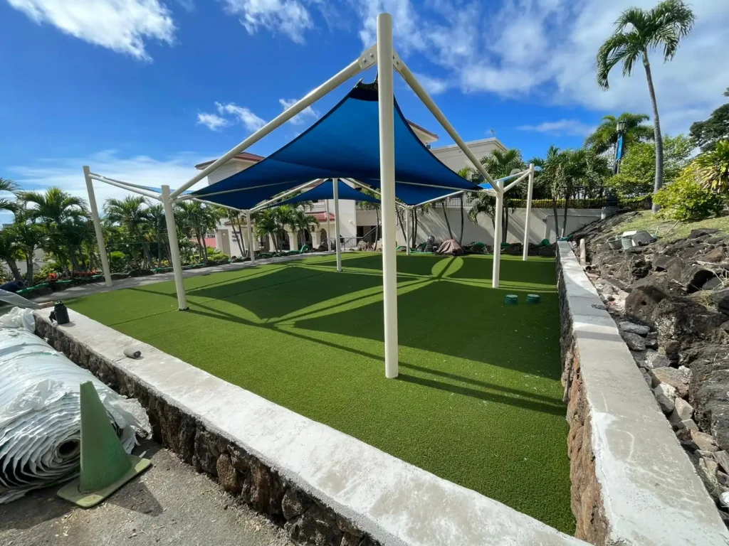 Commercial artificial grass installation from SYNLawn